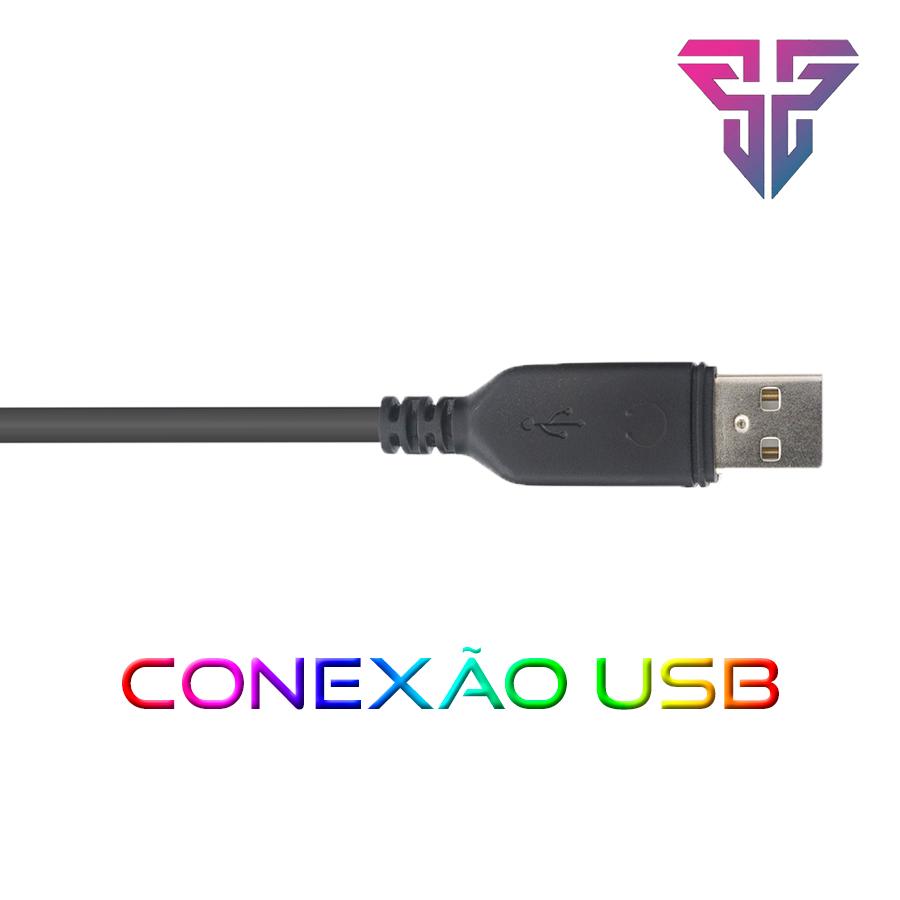Headset Gamer Sniper 7.1 USB Iluminação RGB Fantech HG16
