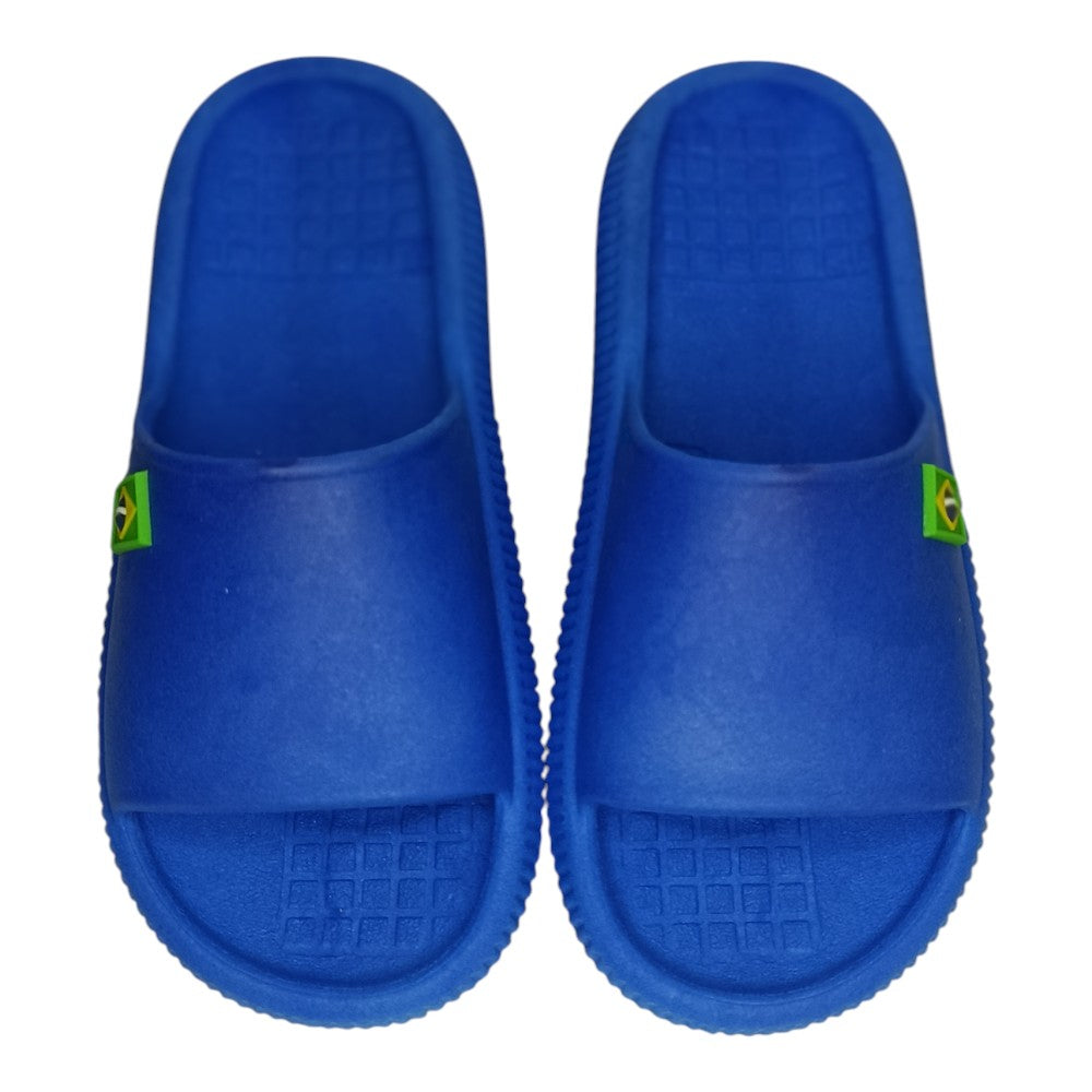 Chinelo Slide Bandeirinha Brasil Copa Leve BR Confortável