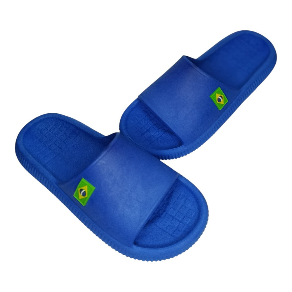 Chinelo Slide Bandeirinha Brasil Copa Leve BR Confortável