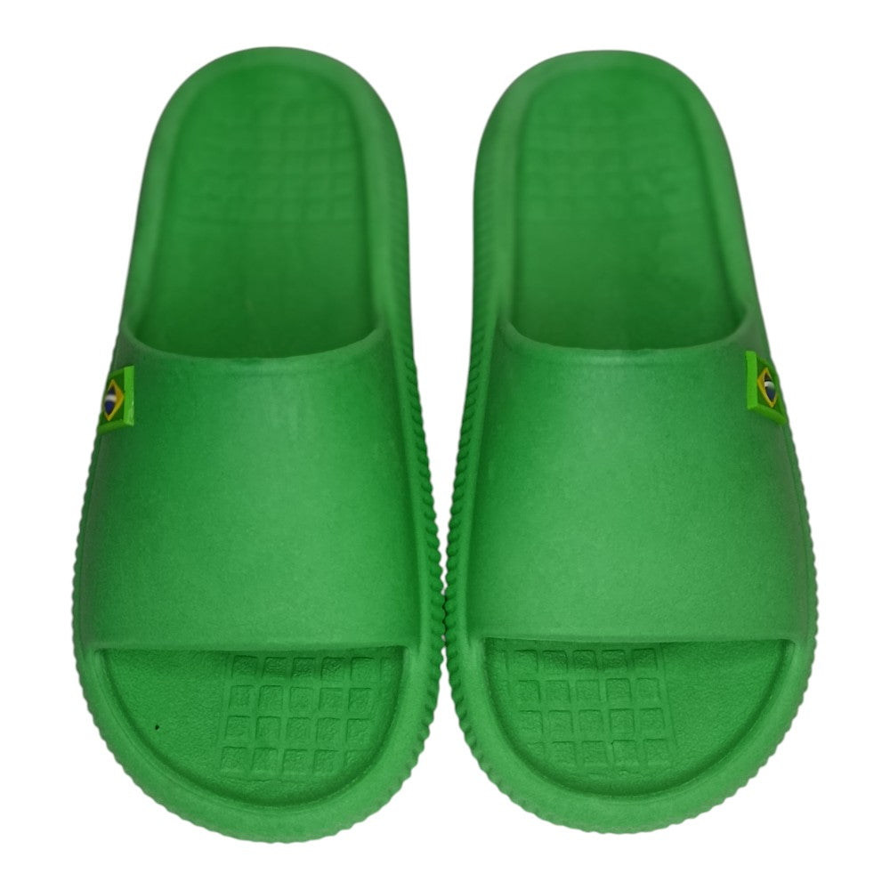 Chinelo Slide Bandeirinha Brasil Copa Leve BR Confortável
