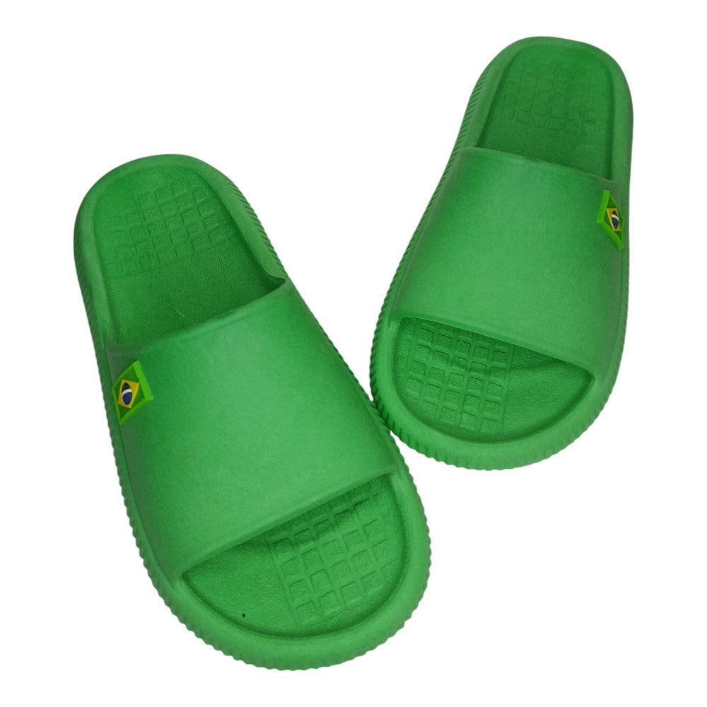 Chinelo Slide Bandeirinha Brasil Copa Leve BR Confortável