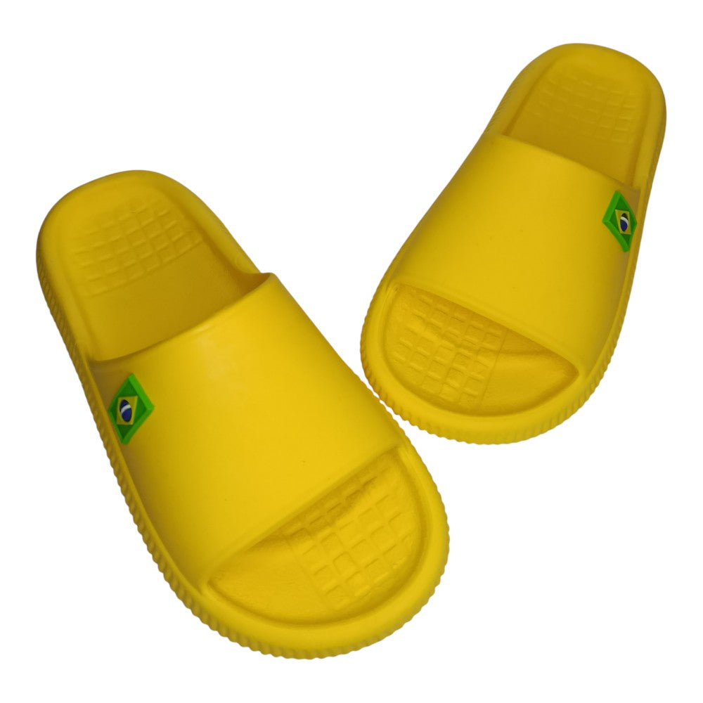 Chinelo Slide Bandeirinha Brasil Copa Leve BR Confortável