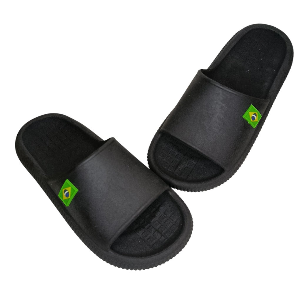 Chinelo Slide Bandeirinha Brasil Copa Leve BR Confortável