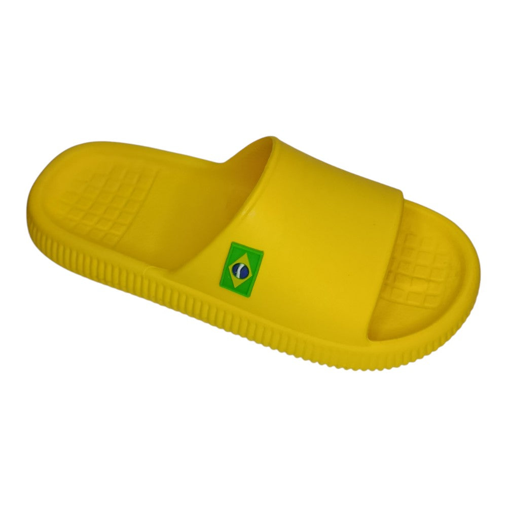 Chinelo Slide Bandeirinha Brasil Copa Leve BR Confortável