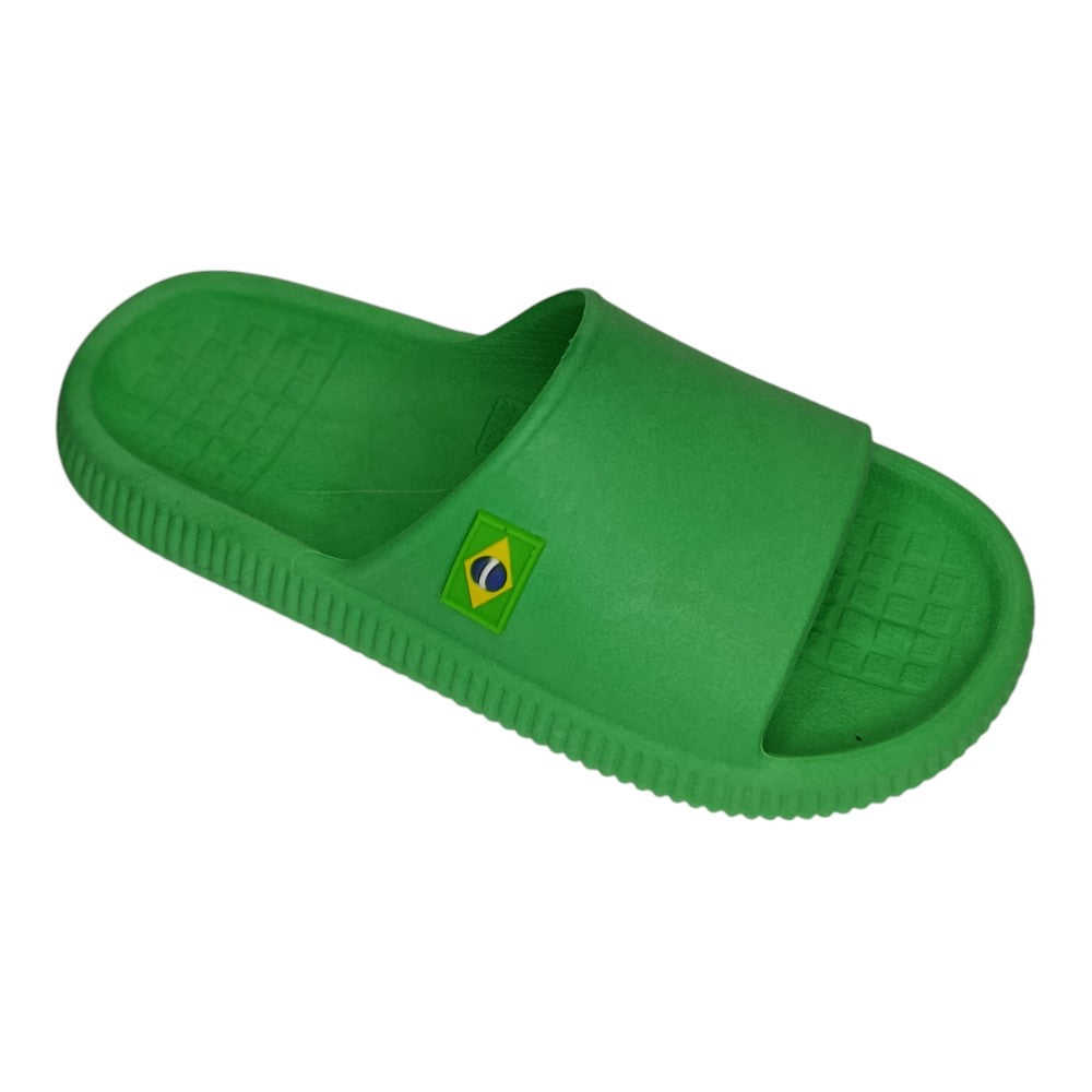 Chinelo Slide Bandeirinha Brasil Copa Leve BR Confortável